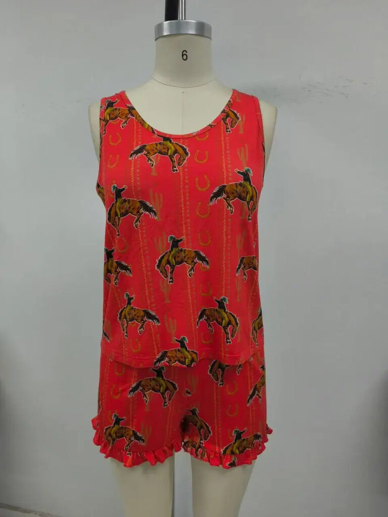 Western Shorts Pajamas or Lounge Set