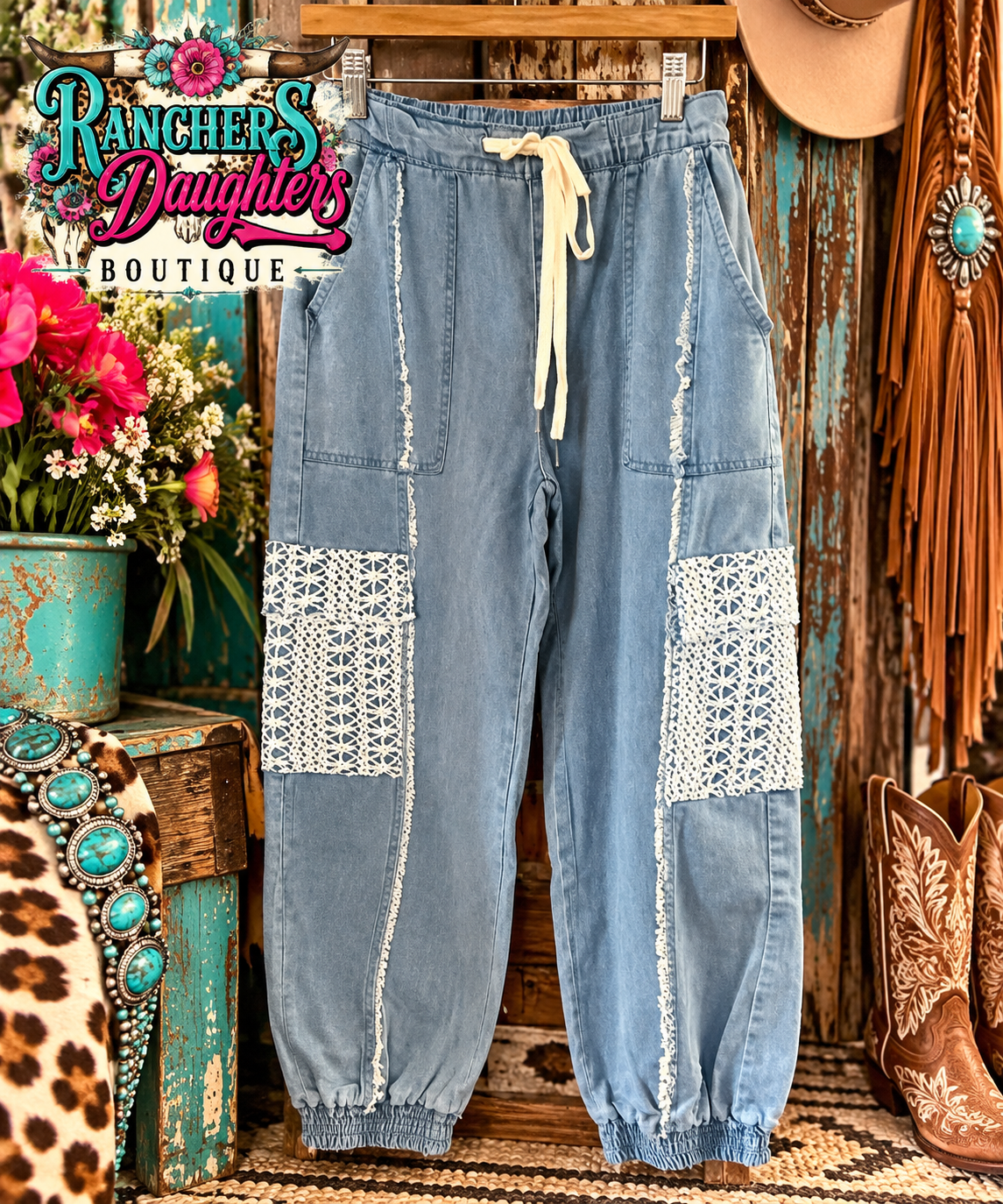 Lace Joggers