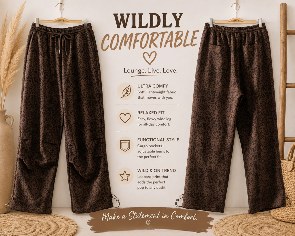 Leopard Parachute Pants